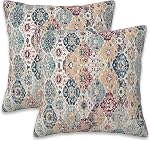 Housses de Coussin Ethniques Boho 20x12 Pouces Ensemble de 2 Housses de Coussin Style Boho Design Ethnique Décoratives pour Chambre Salon Canapé Ferme