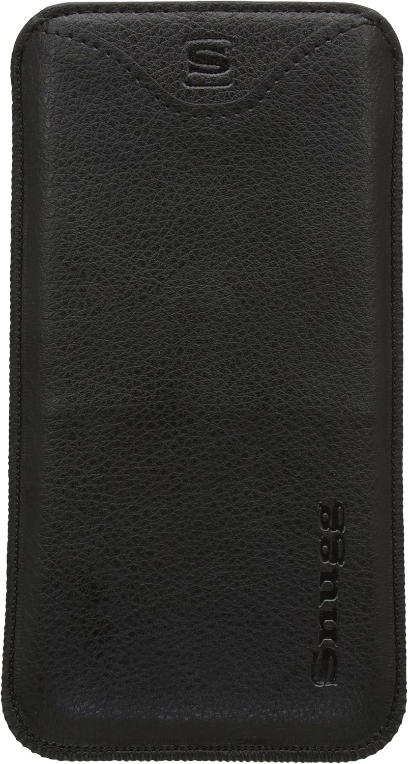 Snugg iPhone 6 Plus and 6S Plus Case, Apple iPhone 6 Plus and 6S Plus Black Leather Pouch Case [Card Slot] Apple iPhone 6 Plus and 6S Plus Pouch Case Cover Executive Design