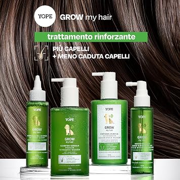 YOPE SHAMPOO ANTI HAIR LOSS |CAPIXYL SUPPORTS HAIR GROWTH |B - COMPLEX FORMULA STIMULATES MICROCIRCULATION| AVOCADO, SUNFLOWER, FLAX OILS NOURISHES | 96% INGREDIENTS OF NATURAL ORIGIN | 300ml