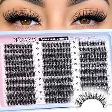 Lash Clusters, Spiked Cluster Lashes, Eyelash Clusters for DIY Lash Extensions, C Curl Individual Lashes for Defined Spiky Eye Looks