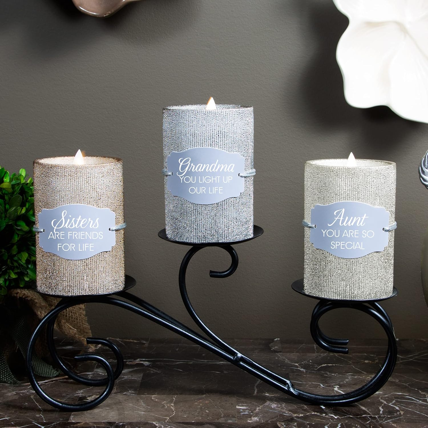 Pavilion Gift Company - Sister - Realistic LED Flame Candle