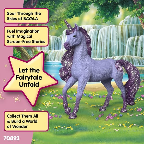 SCHLEICH BAYALA | Einhorn Hengst Orchidee 70893 | detailgetreue Einhornfigur mit Mandala | Geschenk für Mädchen und Jungen | magische Sammelfiguren | Spielfigur ab 5 Jahren | 4 x 14 x 13 cmn - 4