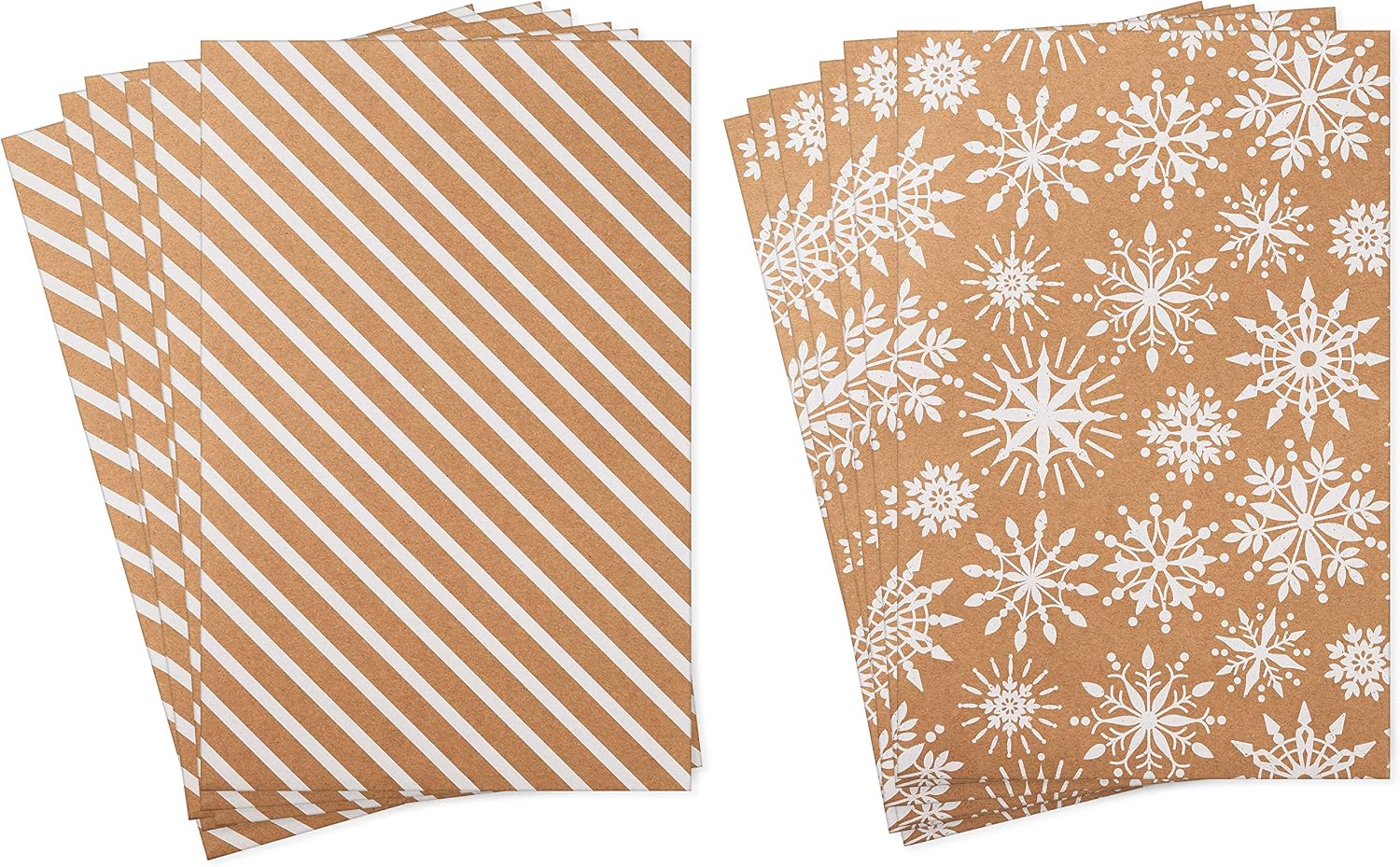 Hallmark Medium Christmas Gift Boxes with Lids (12 Shirt Boxes, 3 Designs: Navy Snowflakes, Gold Trees, Peace on Earth) for Christmas, Hanukkah, Holiday Parties