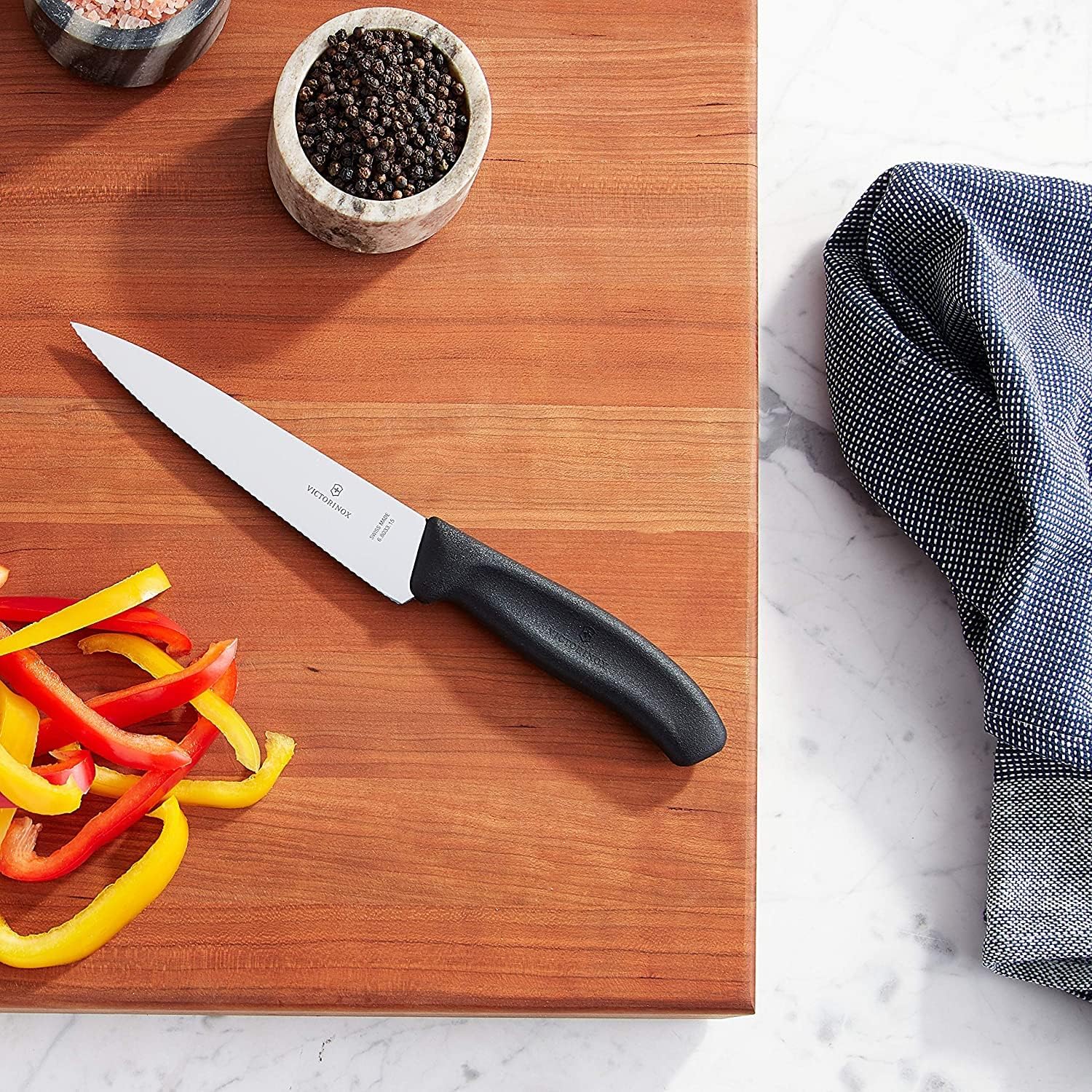 Victorinox Swiss Classic 6-Inch Wide Utility Knife, Serrated