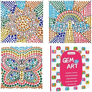 Sponsored Ad - Hrbuze Gem Art Kits for Kids Ages 6 + - Diamond Painting Art Crafts for Girls Ages 8-12 - Best 7 8 9 Year O...