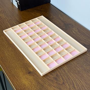 Solo Mahjong Practice Board for Beginners,Real Game Simulation Trainer,Pattern Recognition Learning Aid,Portable Solo Mahjong Tray for NMJL Practice,Fits Tiles up to 1.25 x 0.9 Inches.