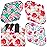 Wegreeco Cloth Menstrual Pads - Soft Washable Pads for Women - Reusable Panty Liners for Women - 6 Pack with 1 Cloth Mini Wet Bag (Large, Peonyony)