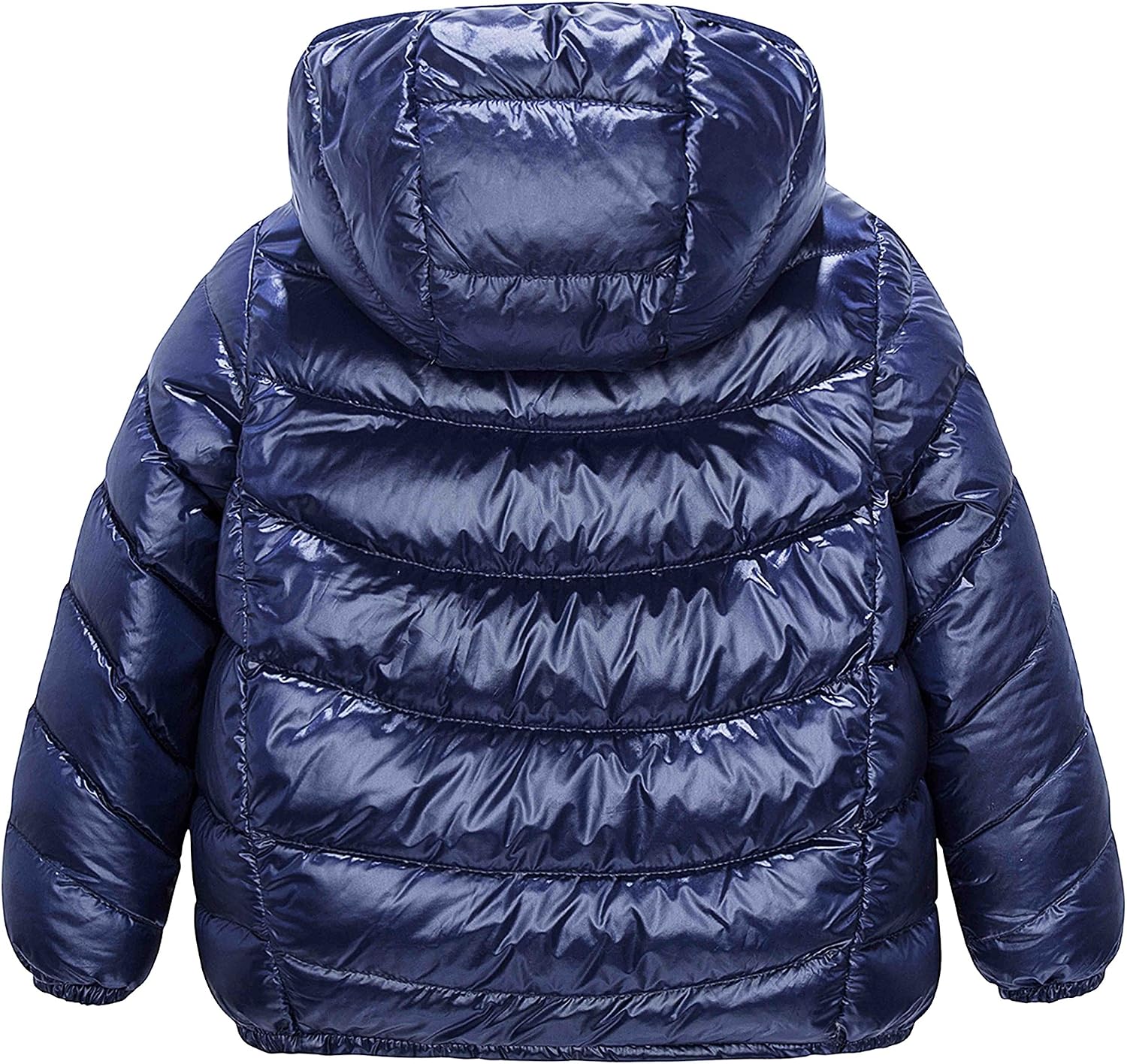 IKALI Boy Girl Packable Down Jackets, Spring Hood Coat, Lightweight Outerwear (2-12Y)