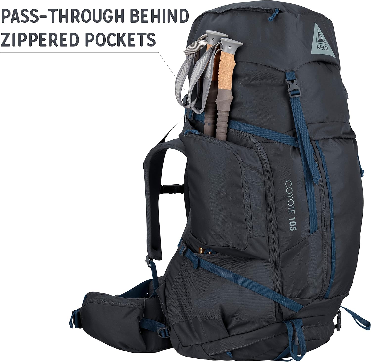 Kelty Coyote 60-105 Liter Backpack, Men's and Women's (2020 Update) - Hiking, Backpacking, Travel Backpack : Sports & Outdoors