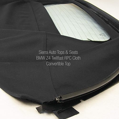 Miniatura 6 de BMW Z4Convertible parte superior en haartz Stayfast Gamuza con ventana de vidrio Negro