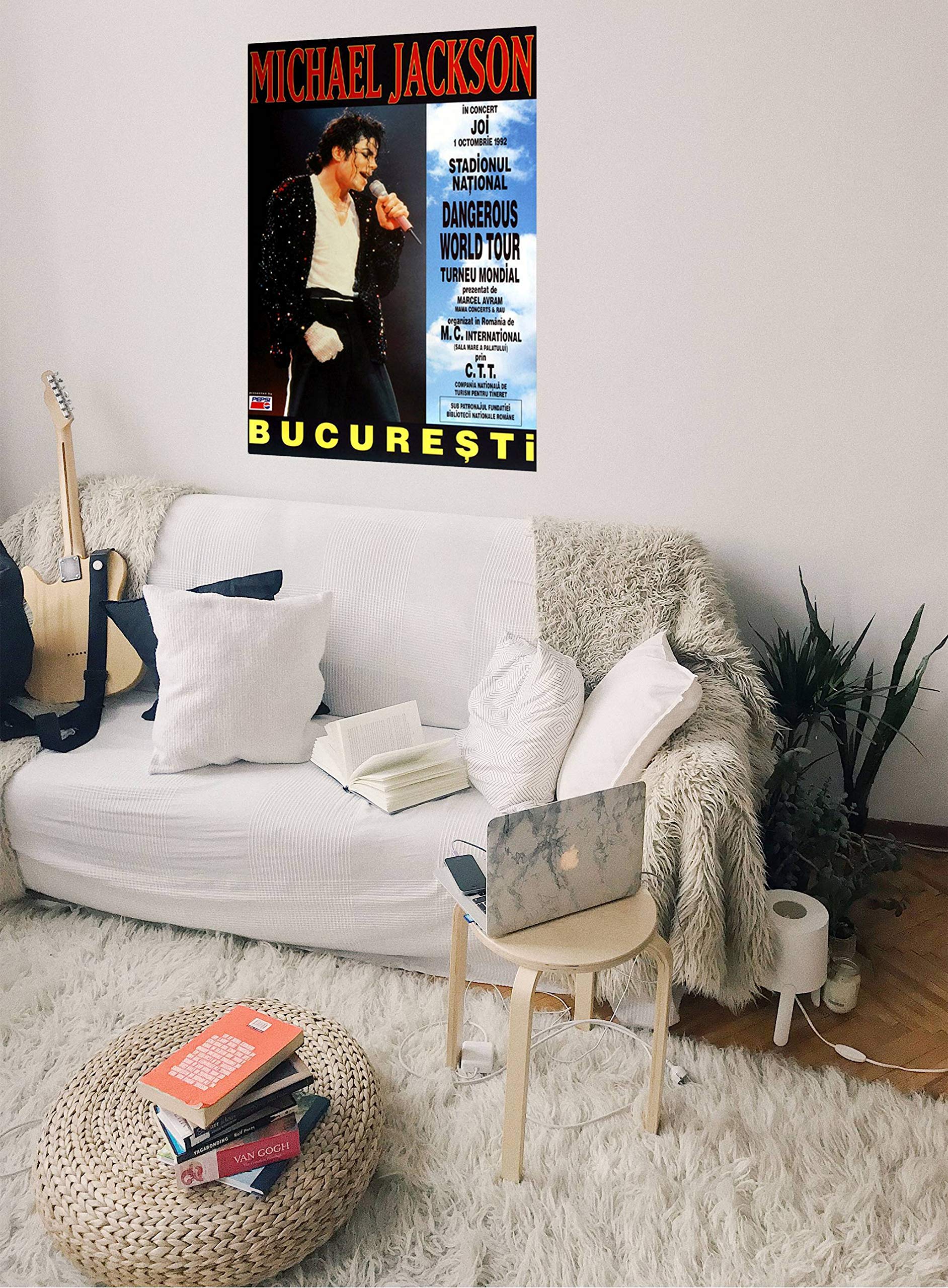 Michael Jackson - Live In, Bucharest 1992 » Konzertplakat/Premium Poster | Live Konzert Veranstaltung | DIN A1 «