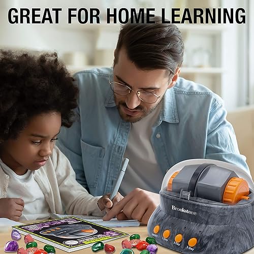 Miniatura 5 de Brookstone Kit de creación de vaso de roca y piedra preciosa para niños con rocas y suministros de fabricación de joyas incluidos