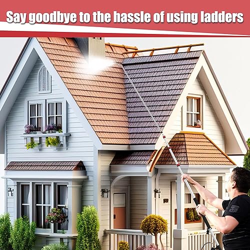 Miniatura 5 de PWACCS Varita de lavado a presión, 60 pulgadas de repuesto de varilla de extensión de arandela eléctrica, M22 a 14 de pulgada de conexión rápida de