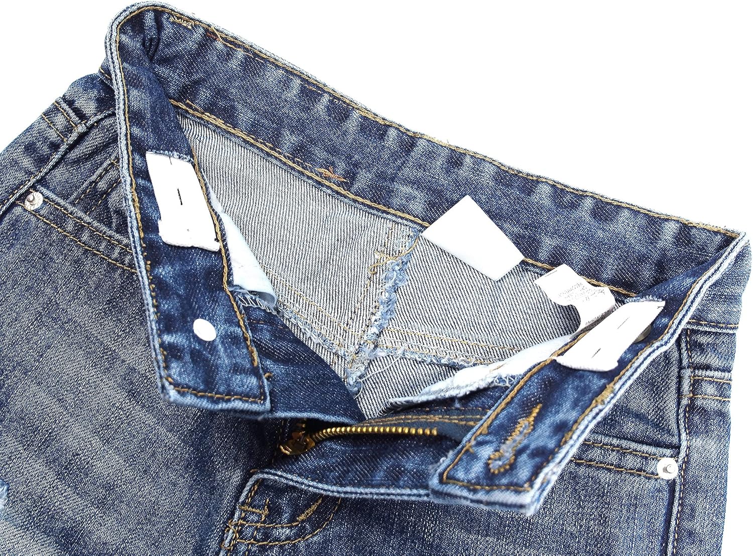 KIDSCOOL SPACE Girls Slim-fit Jeans, Ripped Holes Straight Denim Pants - Image 5