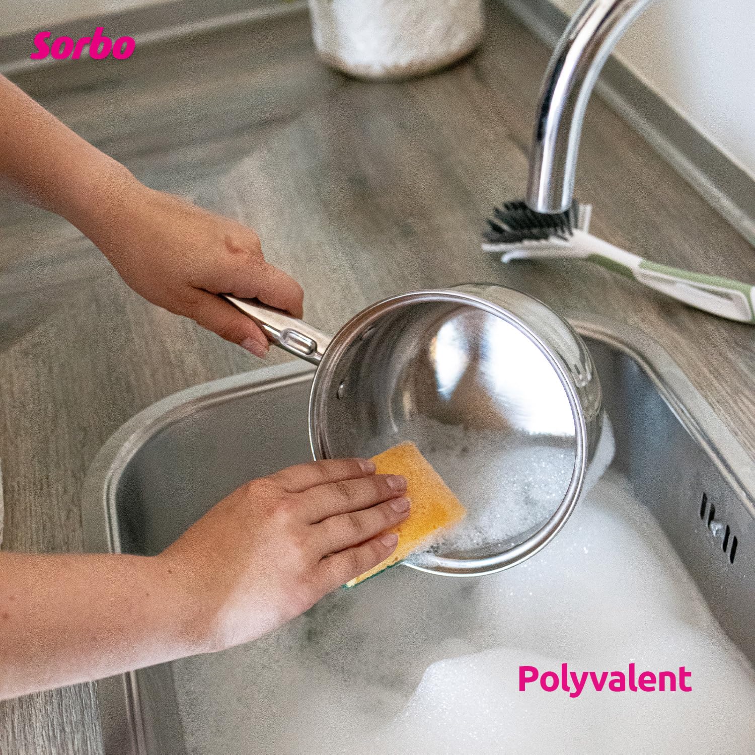 Image secondaire de Éponges Grattantes Sorbo - Lot de 3 pour Nettoyage Intensif