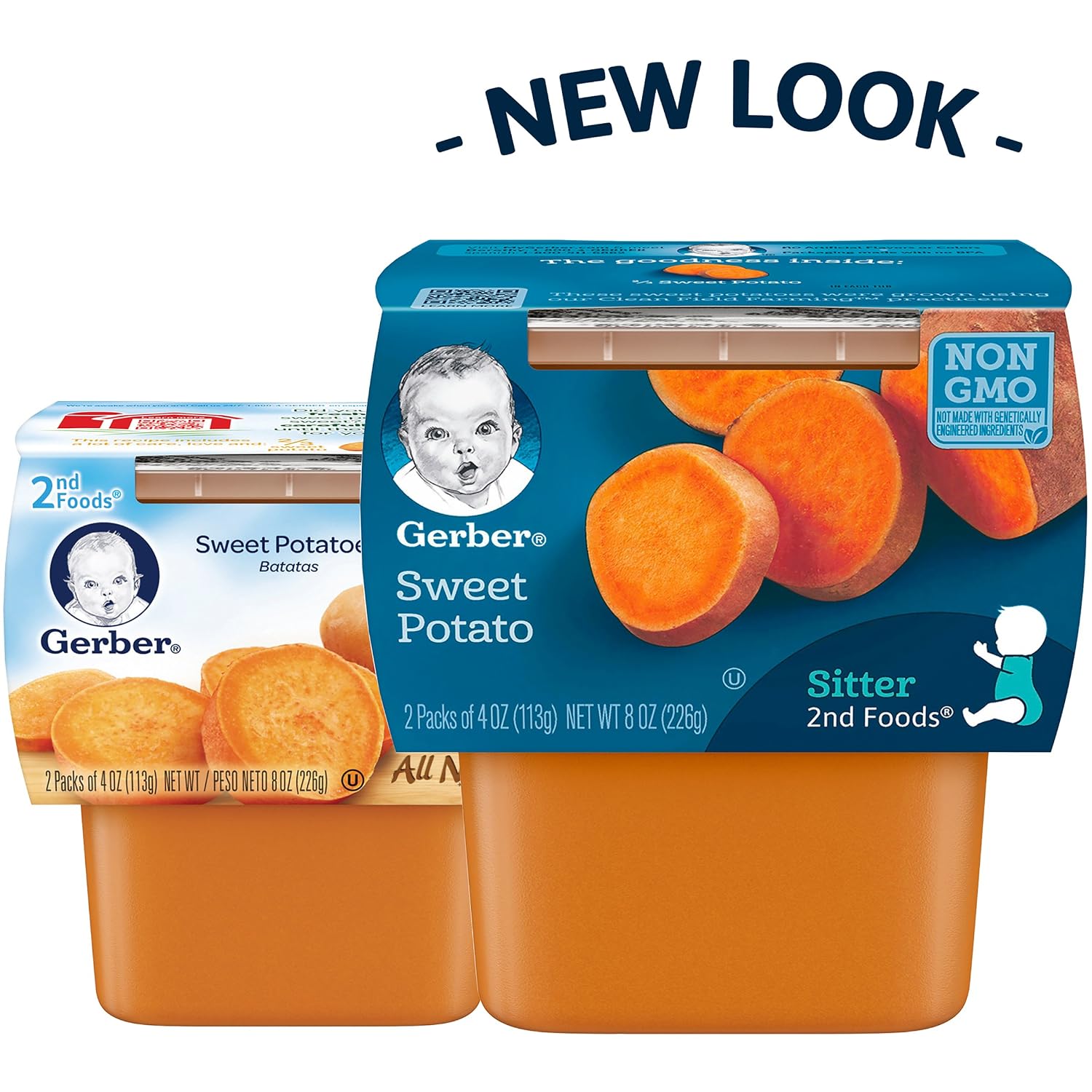Gerber 2nd Food Baby Food Sweet Potato Puree (2 Count) and Gerber My 1st Veggies Starter Kit (Carrot, Green Bean & Sweet Potato Puree) (6 Count) image 4
