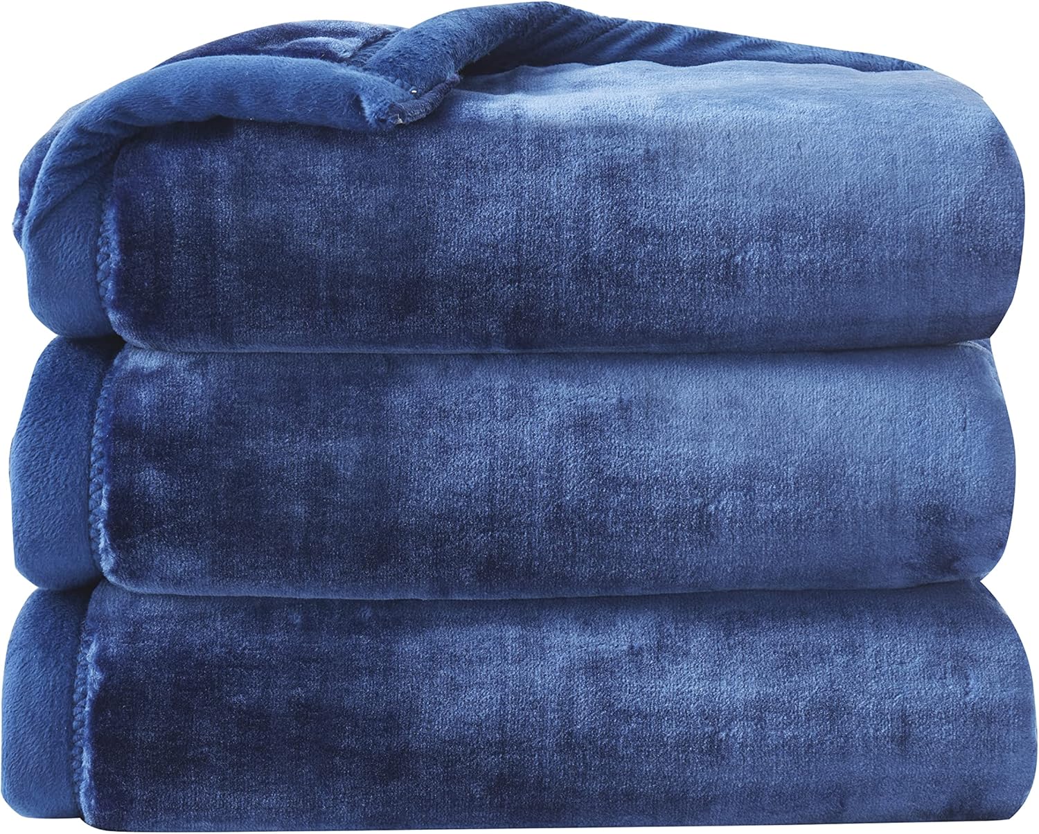 Clara Clark Toddler Blankets for Boys - Micro Mink Ultra Plush Baby Blankets, Soft and Cozy Warm Kids Blanket - 39 x 50, Navy Blue Toddler Blanket