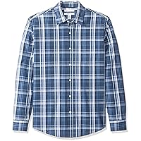 Amazon Essentials Camicia in Popeline a Maniche Lunghe Slim Uomo