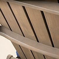 Vista 8 de Christopher Knight Home Amenda - Sillas plegables Adirondack de madera de acacia para exteriores con cojines (juego de 2), gris, gris y azul marino