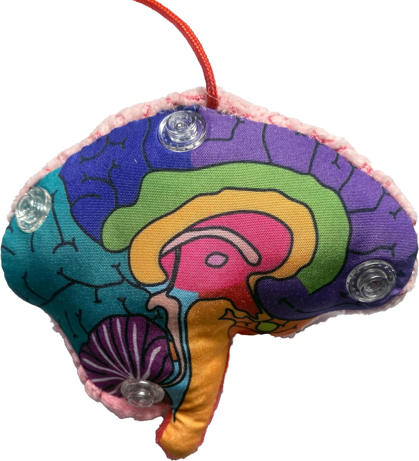 GIANT MICROBES Brain Model Plush Keychain, Anatomy Models, Neuroscience Gifts, Psychology Gifts, 3d Brain Model, Bag Charms