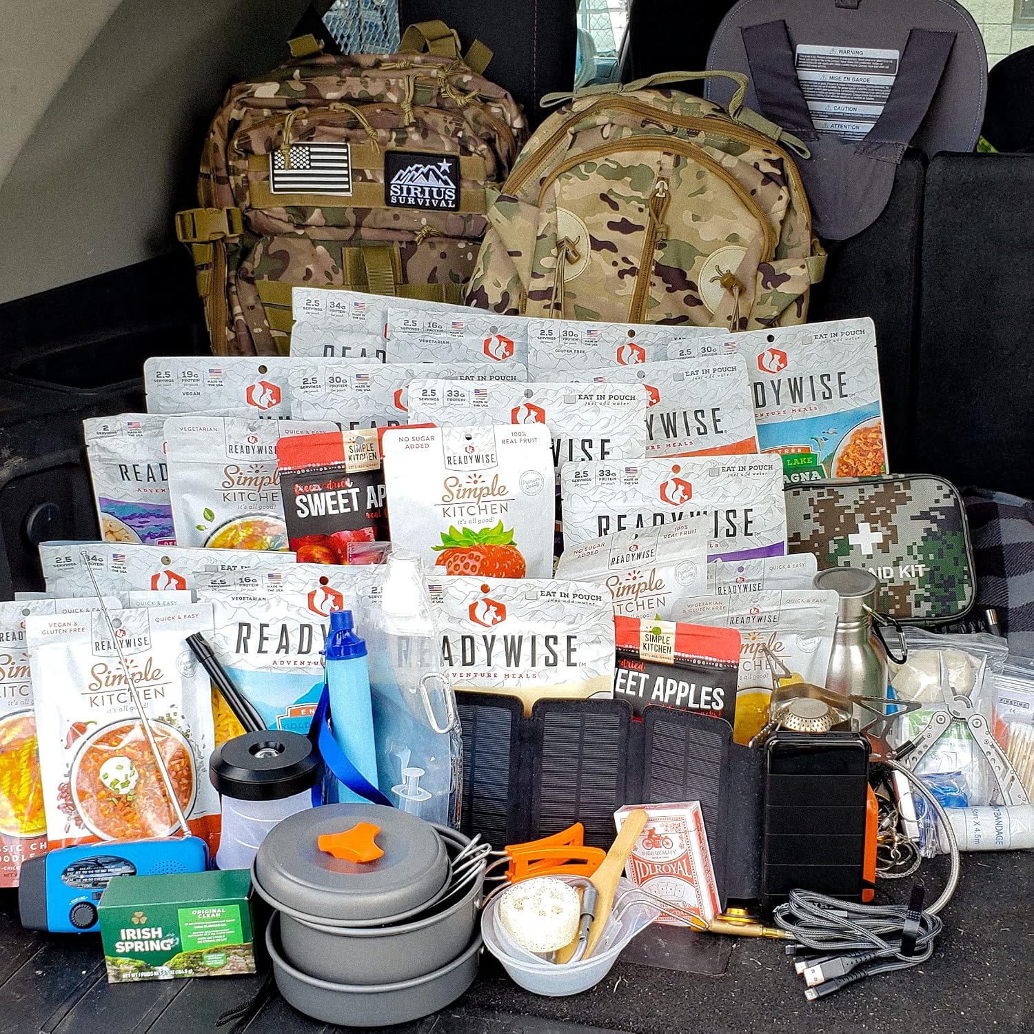 Pack De Survie 72h - Rations MRE - READYWISE - MSK-17 - Neuf Sous Emballage