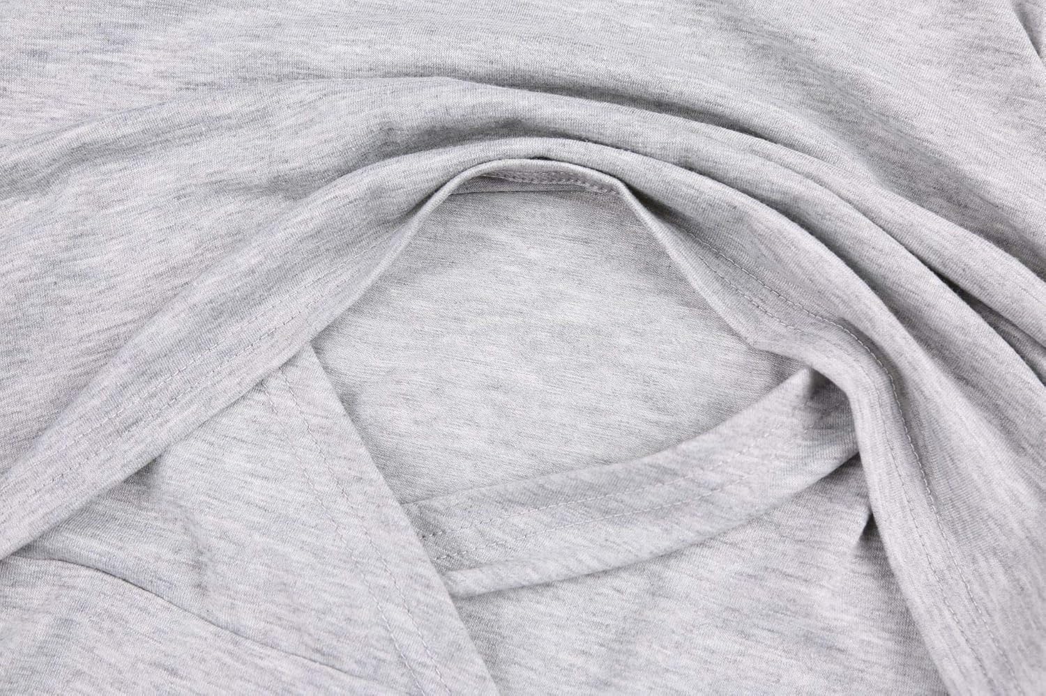 YXZFZ Women's Long Sleeve Crew Neck Layered Maternity Nursing Tunic Blouse Shirts at  Women’s Clothing store