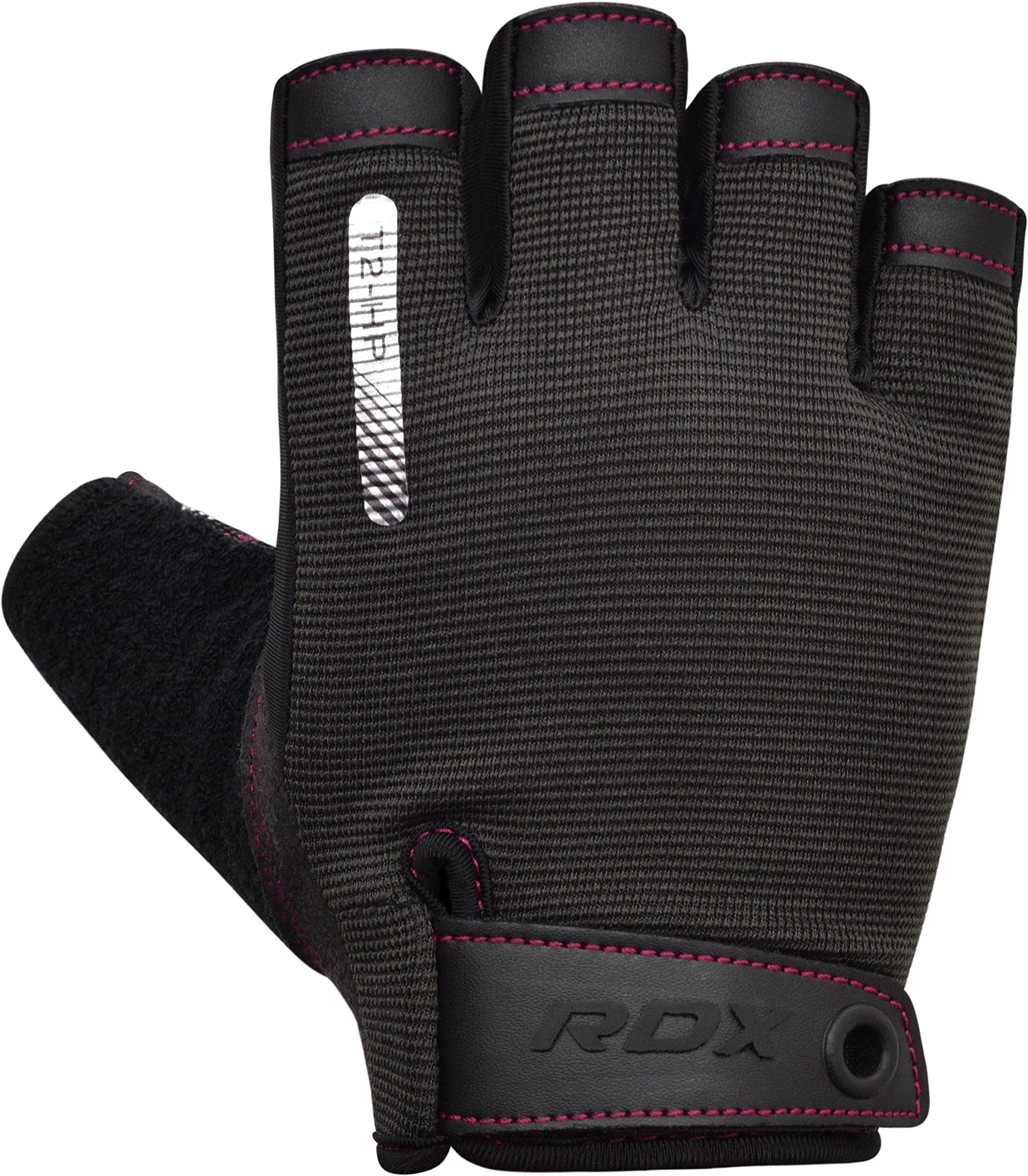 RDX Guanti per sollevamento pesi, protezione completa del palmo con fascia da polso, traspiranti, per sollevamento pesi, ciclismo, allenamento, trazioni, fitness e arrampicata