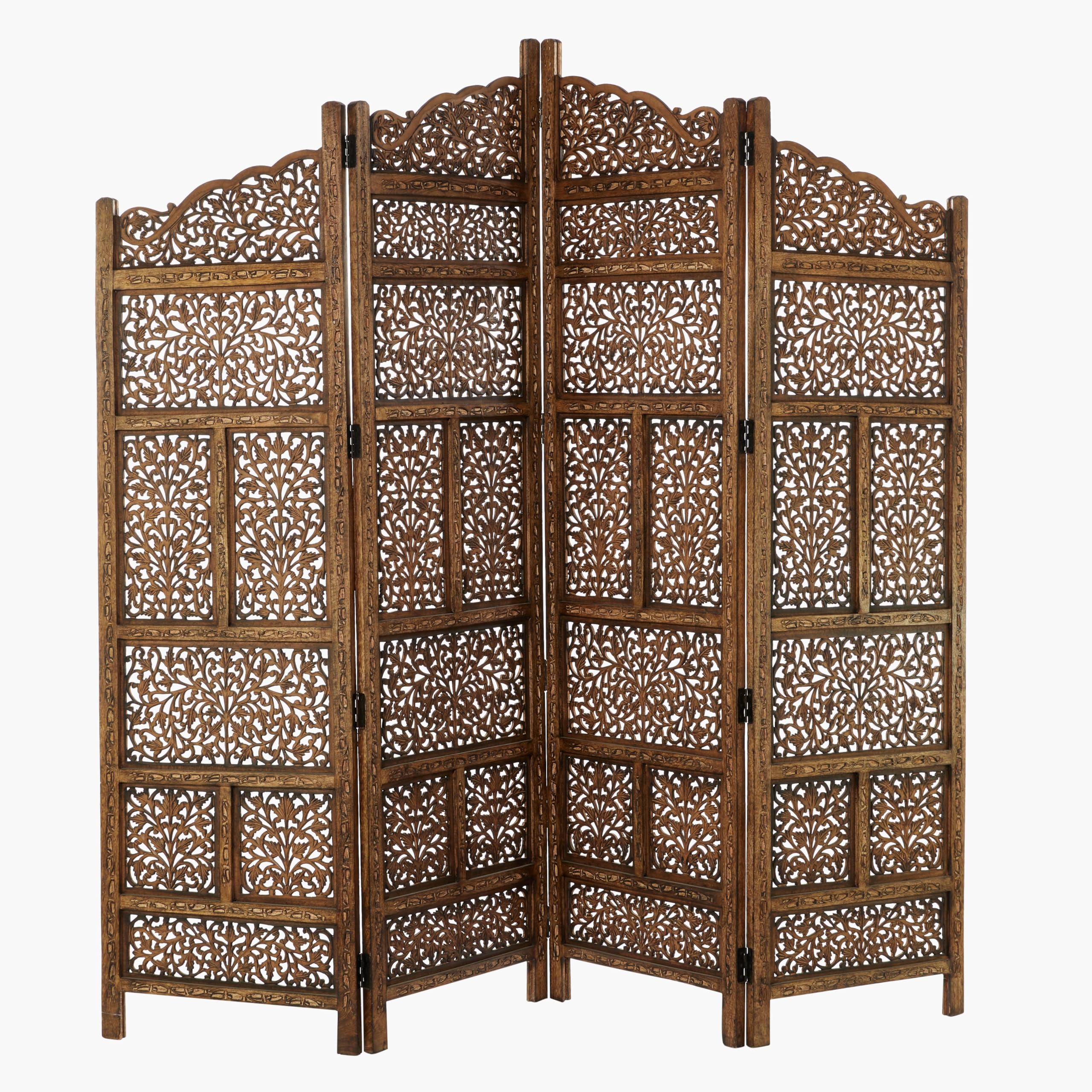 Deco 79 Traditional Wood Multi-Panel Room Divider
