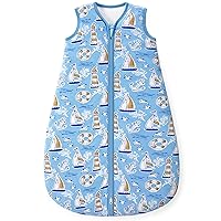 Vista 13 de Yoofoss Saco para dormir para bebé de 0 a 6 meses, TOG de 0.5, manta que se lleva puesta, cremallera bidireccional, tela de algodón 100 %, para niño