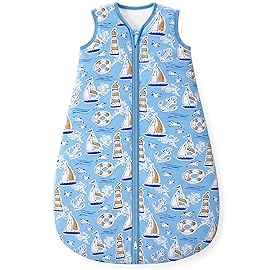 Yoofoss Baby Sleep Sack 12-18 Months, 1.5 Tog Baby Wearable Blanket with 2-Way Zipper, 100% Cotton Organic Fabric Winter Infant Sleeping Sack, Warm Soft Comfy