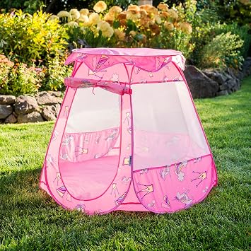 Pacific Play Tents Princess Castle Pop-Up Tent 60660 - Indoor/Outdoor Pop-up Playhouse for Toddler & Kids Easy Setup