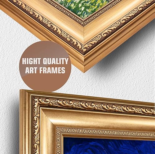 Miniatura 286 de A&T ARTWORK The Starry Night de Vincent Van Gogh. Tamaño del marco: 36 x 30 pulgadas, tamaño de la imagen: 30 x 24 pulgadas, reproducciones clásicas