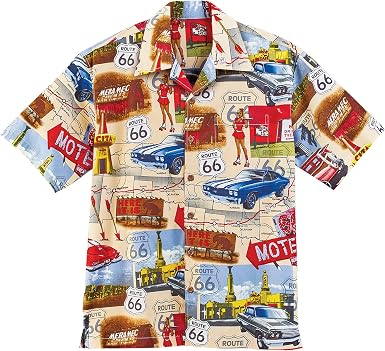 David Carey Chevy Route 66 Camp Shirt 