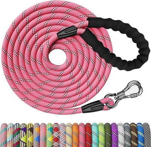 Miniatura 22 de NTR Correa Larga para Entrenamiento de Perros, Correas de Perro de 100 Pies para Perros de Razas Grandes con Gancho Giratorio Bloqueable y Mango