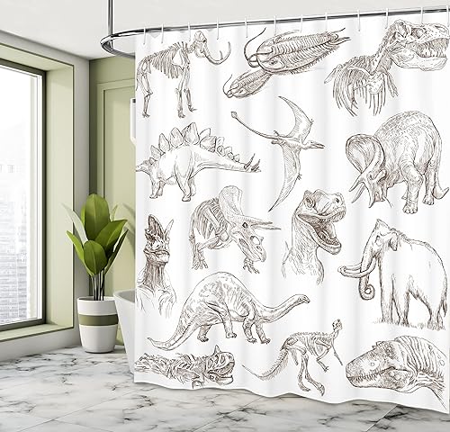 Vista 82 de Ambesonne, cortina de ducha cuatro estaciones