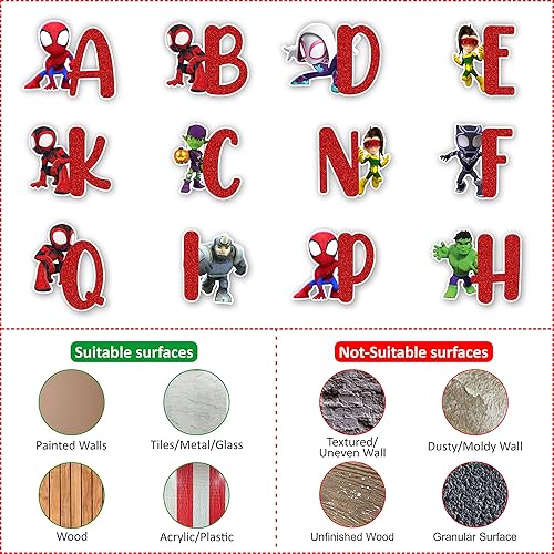 Miniatura 6 de Seyal Pegatina de pared con alfabeto de Spide y sus increíbles amigos A - Z