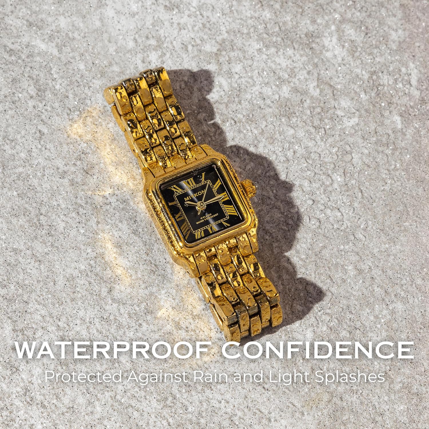 Miykon Dainty Watches for Women, Vintage Small Face Square Womens Watch, Classic Luxury Style Bracelet Watch for Petite Thin Wrists, Cute & Unique Japanese Quartz, Waterproof to 100ft - Image 5