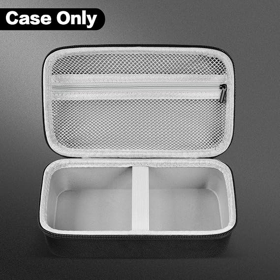 Boobowl Case for DYMO LabelManager 160/280 Label Maker- Hard Protective Travel Carry Box with Mesh Pocket, Elastic Holder & Smooth Zipper, Organizer for Tape Refills, Batteries & Charger (Case Only)
