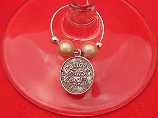 Libby's Market Place Cancer Zodiac Star Sign Gifts Glass Charm