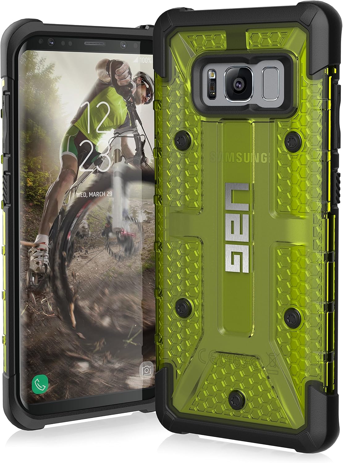URBAN ARMOR GEAR [UAG Samsung Galaxy S8 [5.8-inch Screen] Plasma Feather-Light Rugged [Citron] Military Drop Tested Phone Case