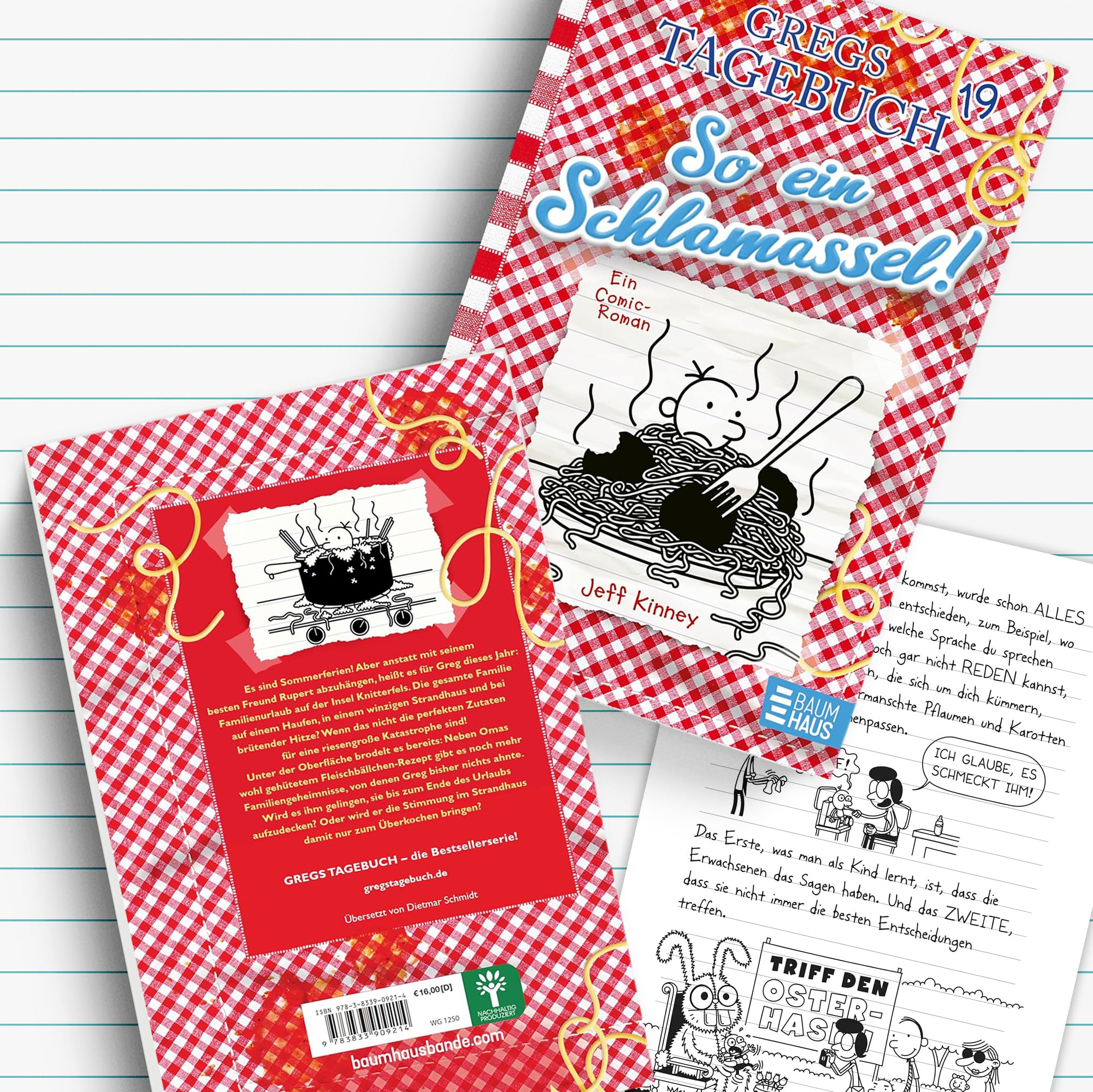 Jeff Kinney Bücherset - Gregs Tagebuch Band 16-20 - Volltreffer, Voll aufgedreht, Kein Plan von nix, So ein Schlamassel, Bock auf Party - Kinderbuch Comic Bestseller mit je einer exklusiven Postkarte