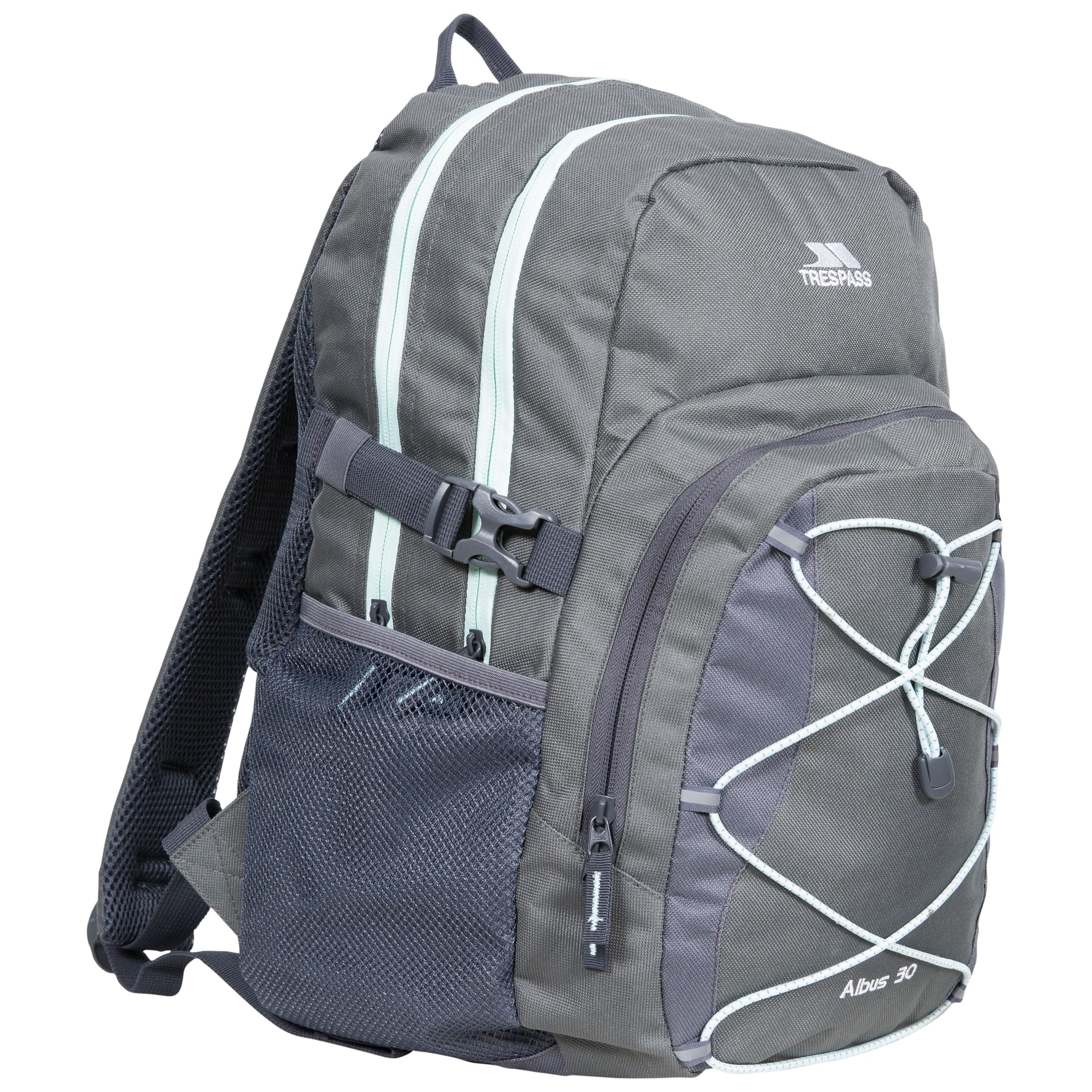 Trespass Albus 30L Adjustable Backpack – Multi-Function Rucksack For School, Hiking & Work