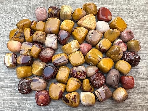 Miniatura 227 de GAF TREASURES Piedras pulidas de ojo de tigre de 1/2 libra, piedra preciosa natural pulida, cristales curativos de ojo de tigre (ojo de tigre)