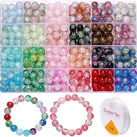 St.Kunkka 10mm Glass Beads for Jewelry Making
