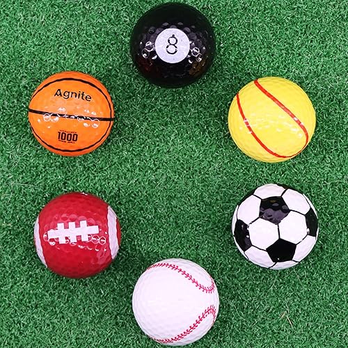 Miniatura 2 de Divertidas pelotas de golf novedosas, paquete de 6 con kit de putter de golf, putters de golf para zurdos o diestros, principiantes, jóvenes, niños,