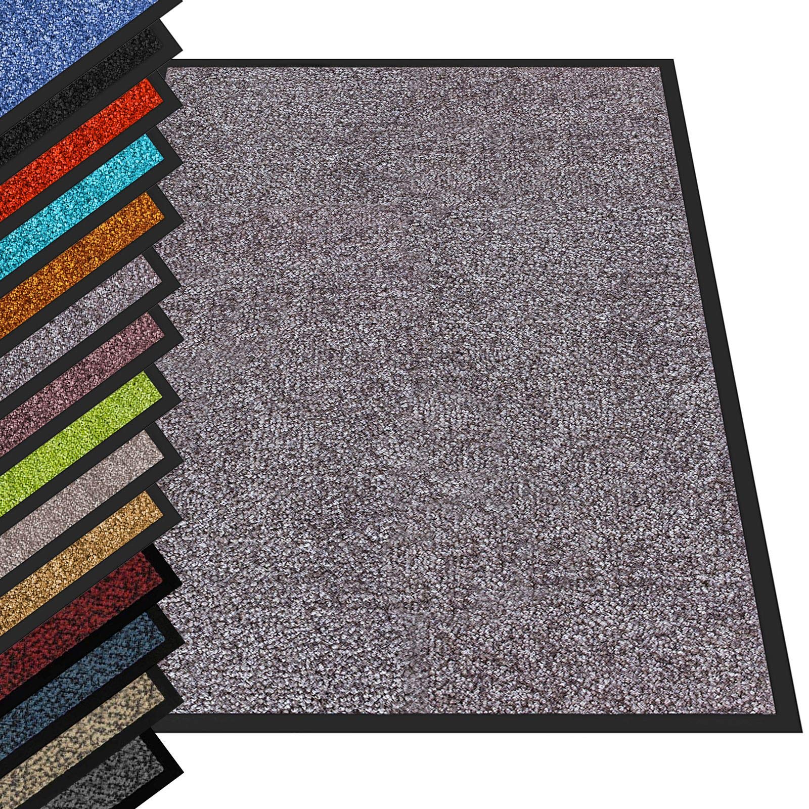 etm Dirt Trapper Door Mat Entrance Mat Rhine (Dark Grey, 90 x 300 cm) Indoor & Outdoor Doormat, Washable Front Door Mat Non-Slip Backing Super Absorbent Floor Mat Entrance Rug Barrier Mat