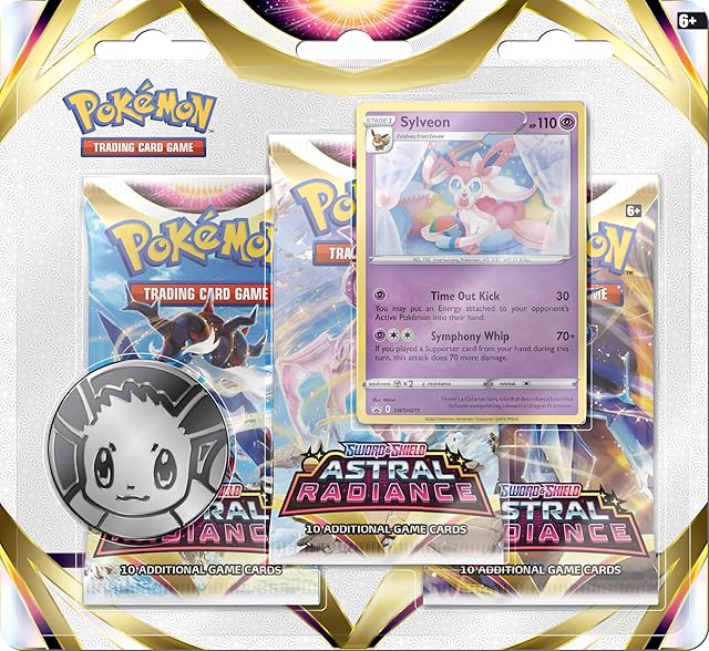 Pokémon TCG: Sword & Shield  Astral Radiance Triple Pack & Sylveon Foil Promo Card