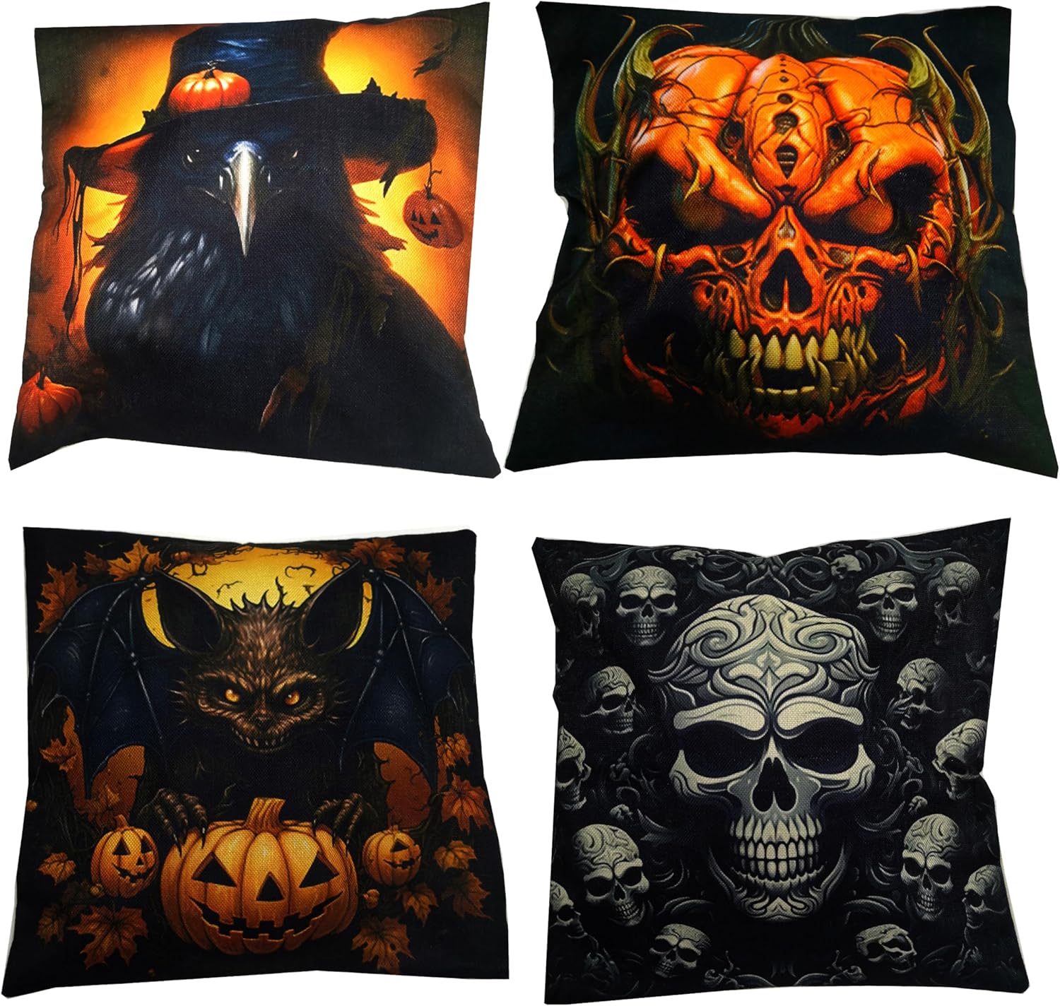 COMCONHMY Halloween Pillow Covers 18x18, for Halloween