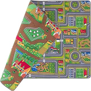 Pergamon Straßenteppich Beidseitig Kinder Spielteppiche für Kinderzimmer und Spielzimmer