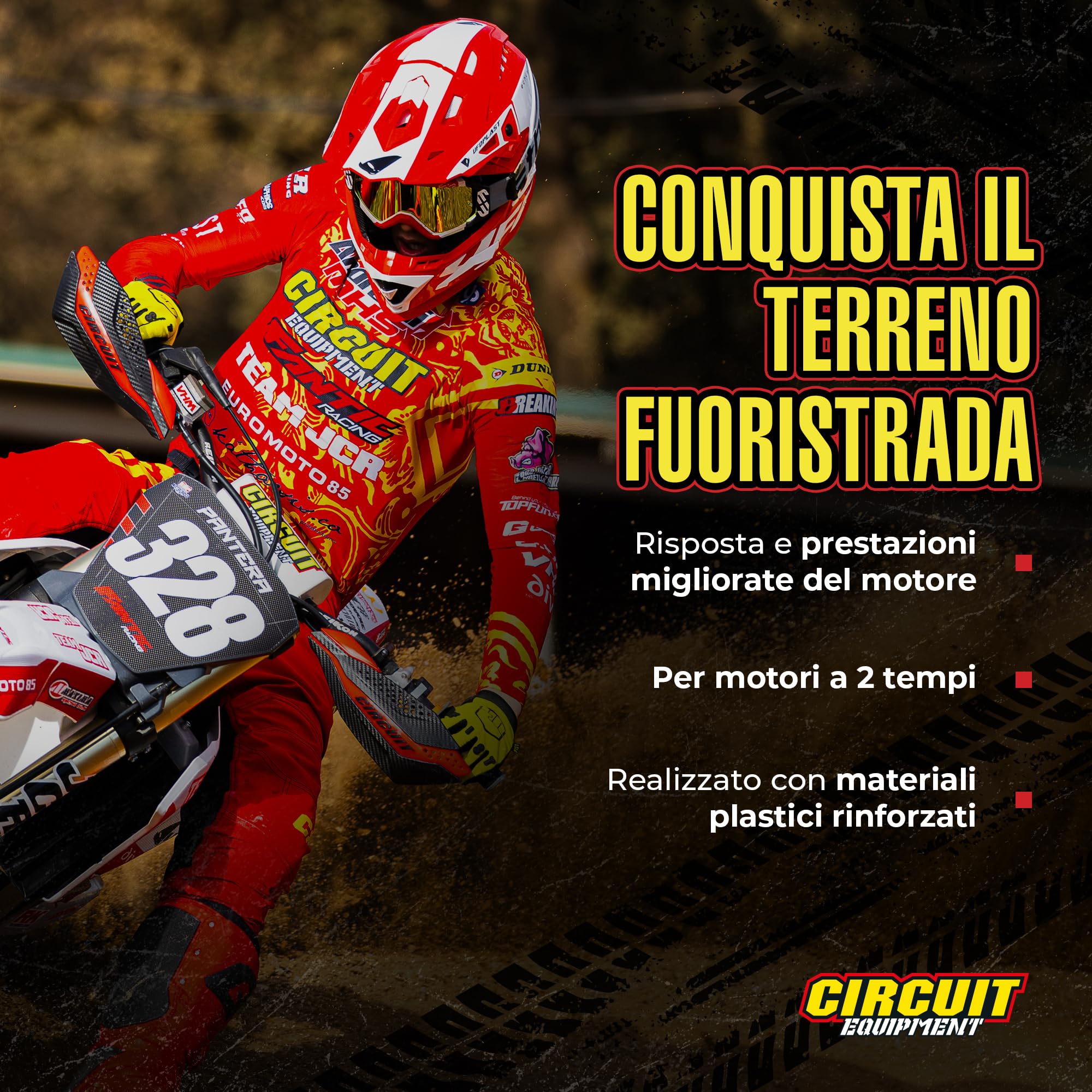 Circuit Equipment – Controllo acceleratore rapido universale 4 tempi in alluminio verniciato compatibile motocross ed enduro riduce la rotazione del polso